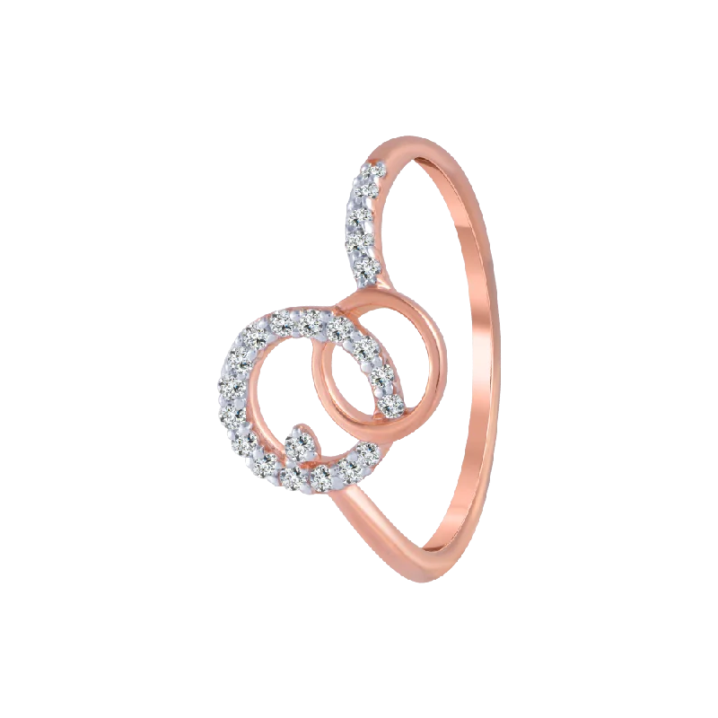Cluster - Style Women's Diamond Rings with Multiple Small Diamonds Arranged in a Stunning Pattern14KT (585) Rose Gold And Diamond Ring For Women Cluster - Style Women's Diamond Rings with Multiple Small Diamonds Arranged in a Stunning Pattern14KT (585) Rose Gold And Diamond Ring For Women