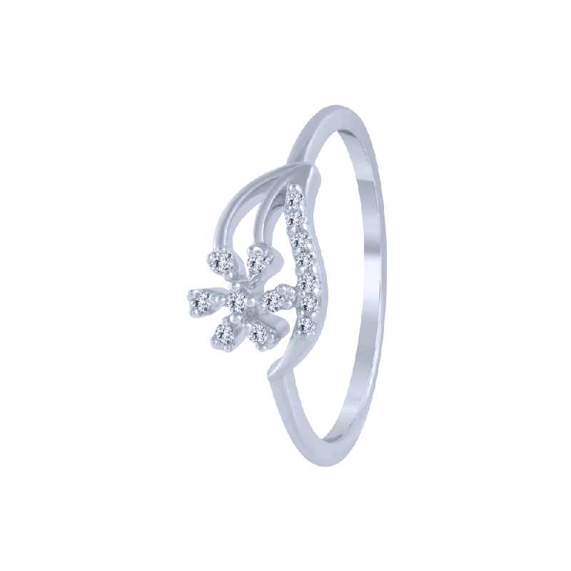 Adjustable Women's Diamond Rings with a Flexible Band for a Comfortable and Custom Fit14KT (585) White Gold And Diamond Ring For Women Adjustable Women's Diamond Rings with a Flexible Band for a Comfortable and Custom Fit14KT (585) White Gold And Diamond Ring For Women