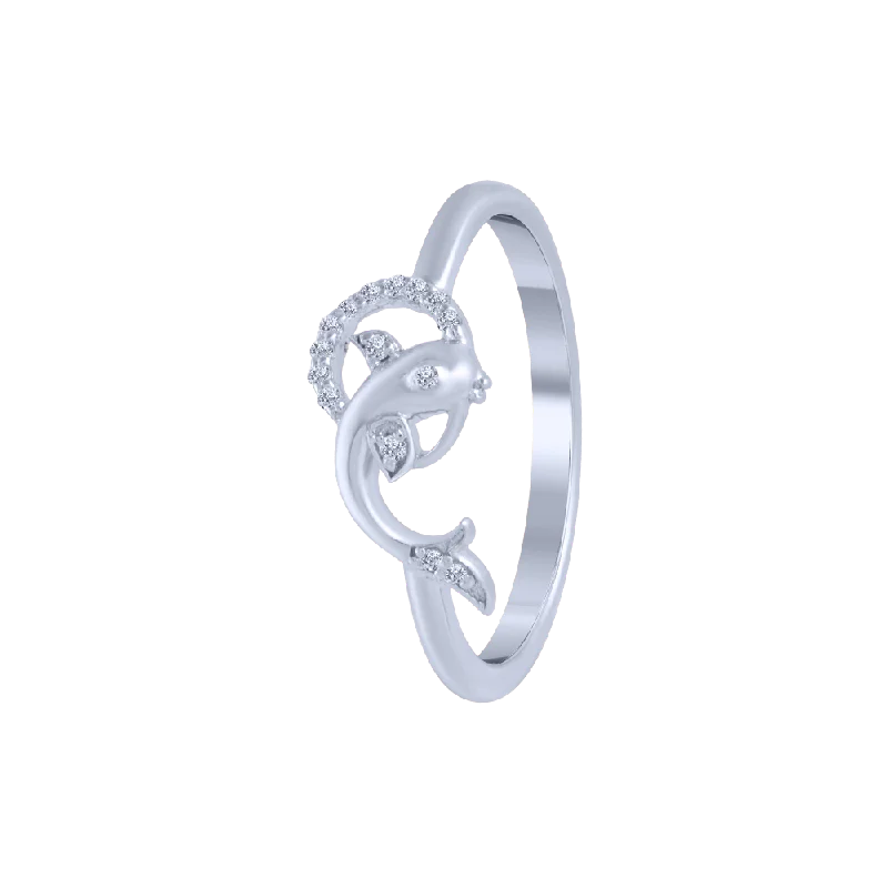 Women's Diamond Rings with Amethyst and Diamond Combinations for a Purple - Hued Elegance14KT (585) White Gold And Diamond Ring For Women Women's Diamond Rings with Amethyst and Diamond Combinations for a Purple - Hued Elegance14KT (585) White Gold And Diamond Ring For Women