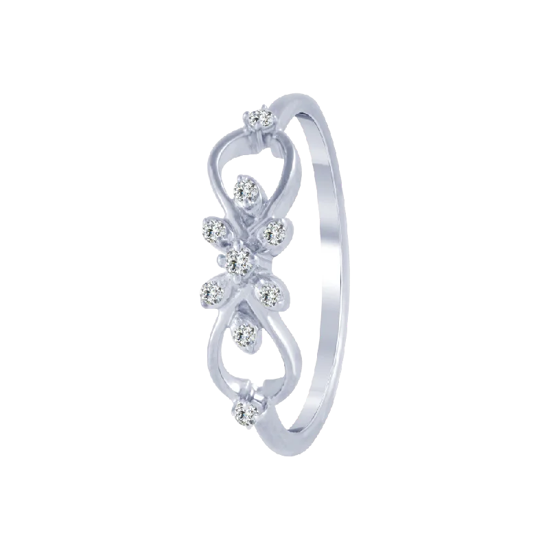 Art Deco - Inspired Women's Diamond Rings with Geometric Designs and Baguette - Cut Diamonds14KT (585) White Gold And Diamond Ring For Women Art Deco - Inspired Women's Diamond Rings with Geometric Designs and Baguette - Cut Diamonds14KT (585) White Gold And Diamond Ring For Women