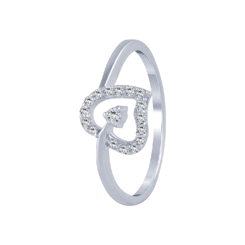 Three - Stone Women's Diamond Rings Symbolizing Past, Present, and Future with Emerald - Cut Diamonds14KT (585) White Gold And Diamond Ring For Women Three - Stone Women's Diamond Rings Symbolizing Past, Present, and Future with Emerald - Cut Diamonds14KT (585) White Gold And Diamond Ring For Women