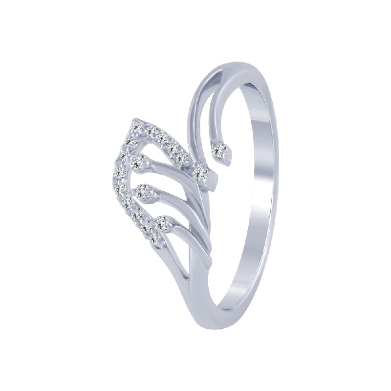 Women's Solitaire Diamond Rings with Round - Cut Diamonds and Platinum Settings for an Elegant Engagement14KT (585) White Gold And Diamond Ring For Women Women's Solitaire Diamond Rings with Round - Cut Diamonds and Platinum Settings for an Elegant Engagement14KT (585) White Gold And Diamond Ring For Women