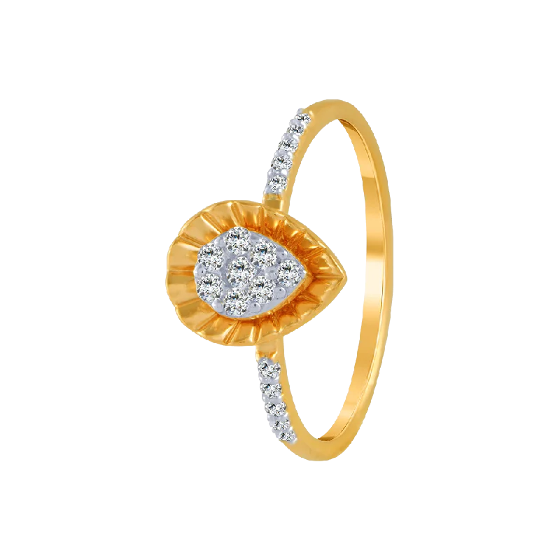 Women's Diamond Rings with Sapphire Accents in Blue for a Colorful and Sophisticated Touch14KT (585) Yellow Gold And Diamond Ring For Women Women's Diamond Rings with Sapphire Accents in Blue for a Colorful and Sophisticated Touch14KT (585) Yellow Gold And Diamond Ring For Women