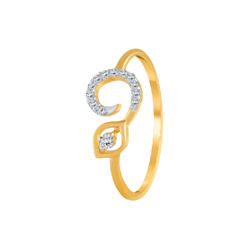 Three - Stone Women's Diamond Rings Symbolizing Past, Present, and Future with Emerald - Cut Diamonds14KT (585) Yellow Gold And Diamond Ring For Women Three - Stone Women's Diamond Rings Symbolizing Past, Present, and Future with Emerald - Cut Diamonds14KT (585) Yellow Gold And Diamond Ring For Women