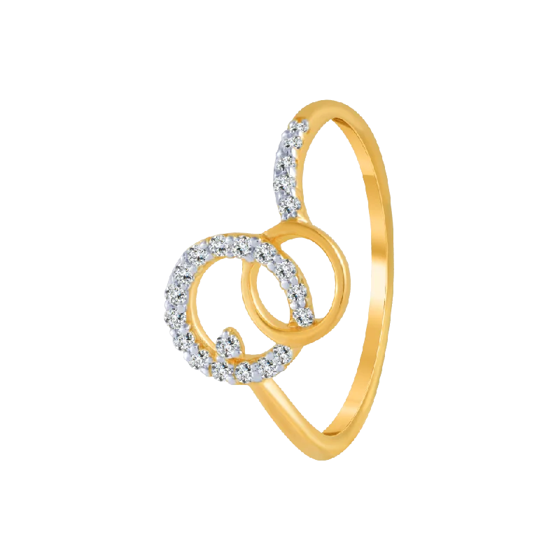Vintage - Style Women's Diamond Rings with Floral - Engraved Bands and Multiple Diamond Accents14KT (585) Yellow Gold And Diamond Ring For Women Vintage - Style Women's Diamond Rings with Floral - Engraved Bands and Multiple Diamond Accents14KT (585) Yellow Gold And Diamond Ring For Women