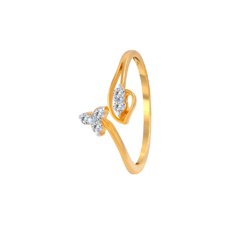 Art Deco - Inspired Women's Diamond Rings with Geometric Designs and Baguette - Cut Diamonds18KT (750) Yellow Gold And Diamond Ring For Women Art Deco - Inspired Women's Diamond Rings with Geometric Designs and Baguette - Cut Diamonds18KT (750) Yellow Gold And Diamond Ring For Women