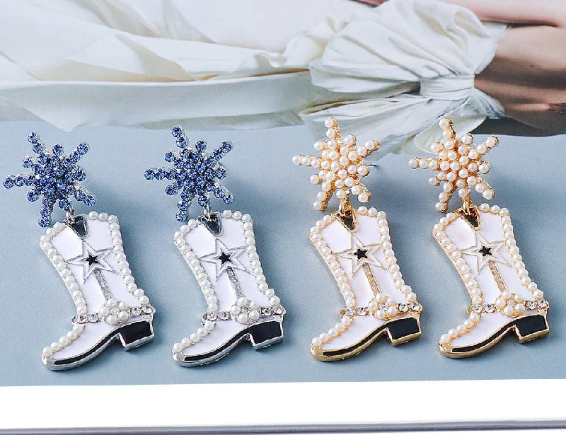 Everyday hoop earringsBoot Alloy Dangle Earrings