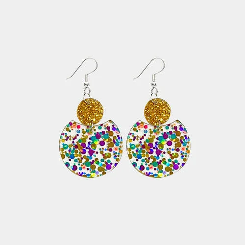 Everyday hoop earringsGeometric Shape Acrylic Dangle Earrings