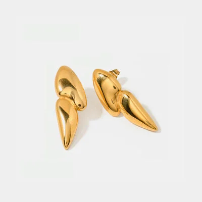 Oval hoop earringsGeometric Stainless Steel Earrings