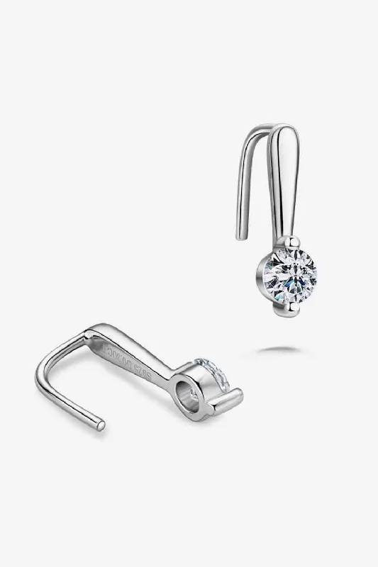 Personalized hoop earringsMoissanite 925 Sterling Silver Earrings