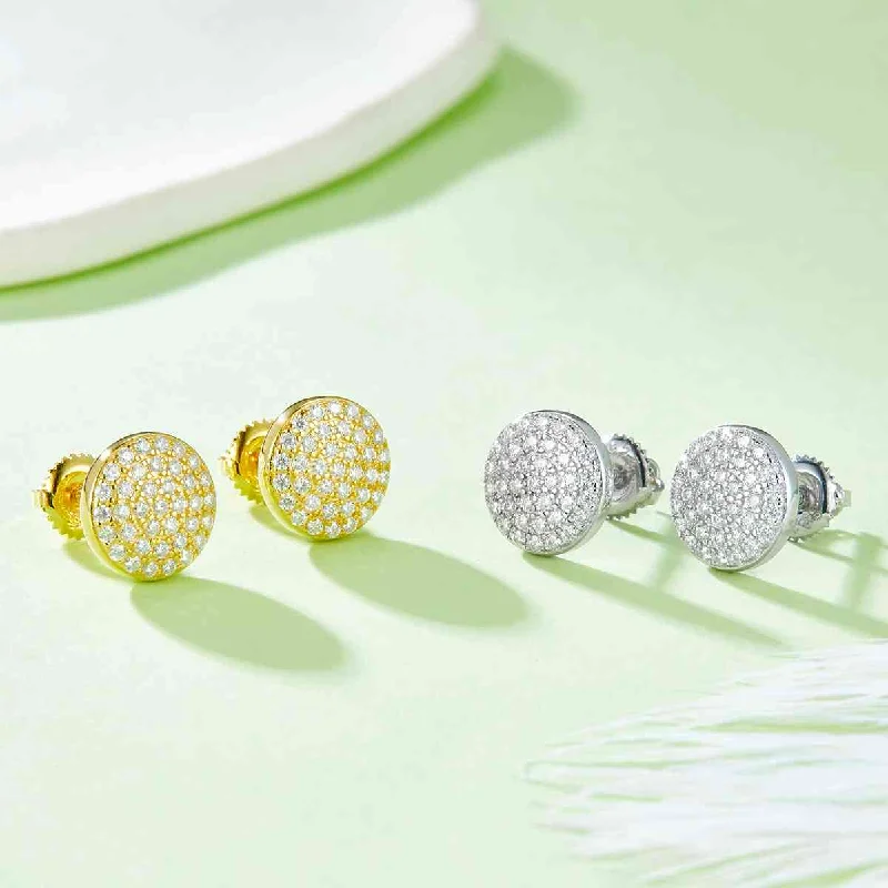 Huggie hoop earringsMoissanite 925 Sterling Silver Earrings