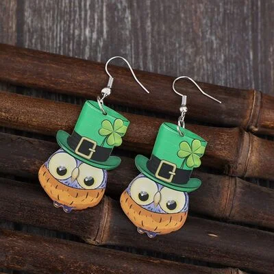 Hoop earrings for womenOwl Acrylic Dangle Earrings