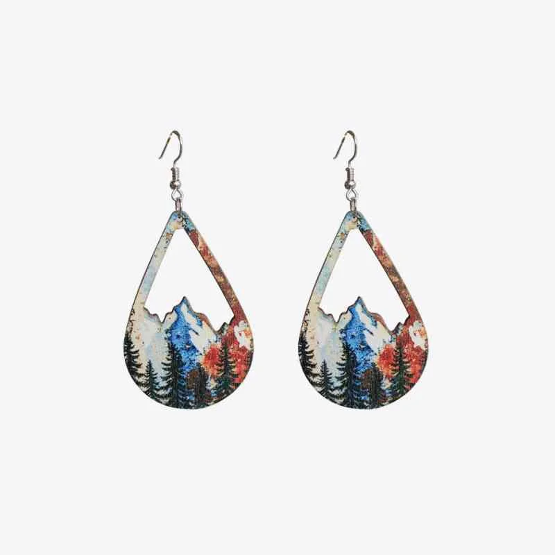 Sterling silver hoop earringsTeardrop Shape Dangle Earrings