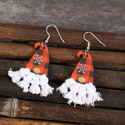 Hoop earrings for womenXylem Pointed Hat Tassel Earrings